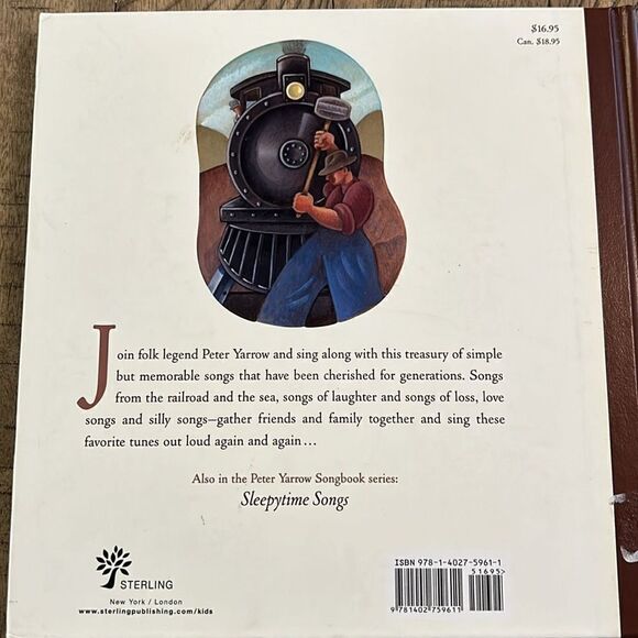 SING 🎤 Favorite Folk Songs w CD incl 12 folk songs.Peter Yarrow Song🎵book📕 - Picture 16 of 17